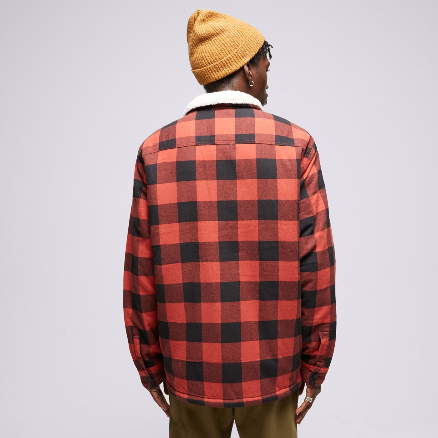 Мъжко зимно яке TIMBERLAND ЯКЕ BUFFALO PLAID SHERPA LINED tb0a6fwndw81 цвят червен