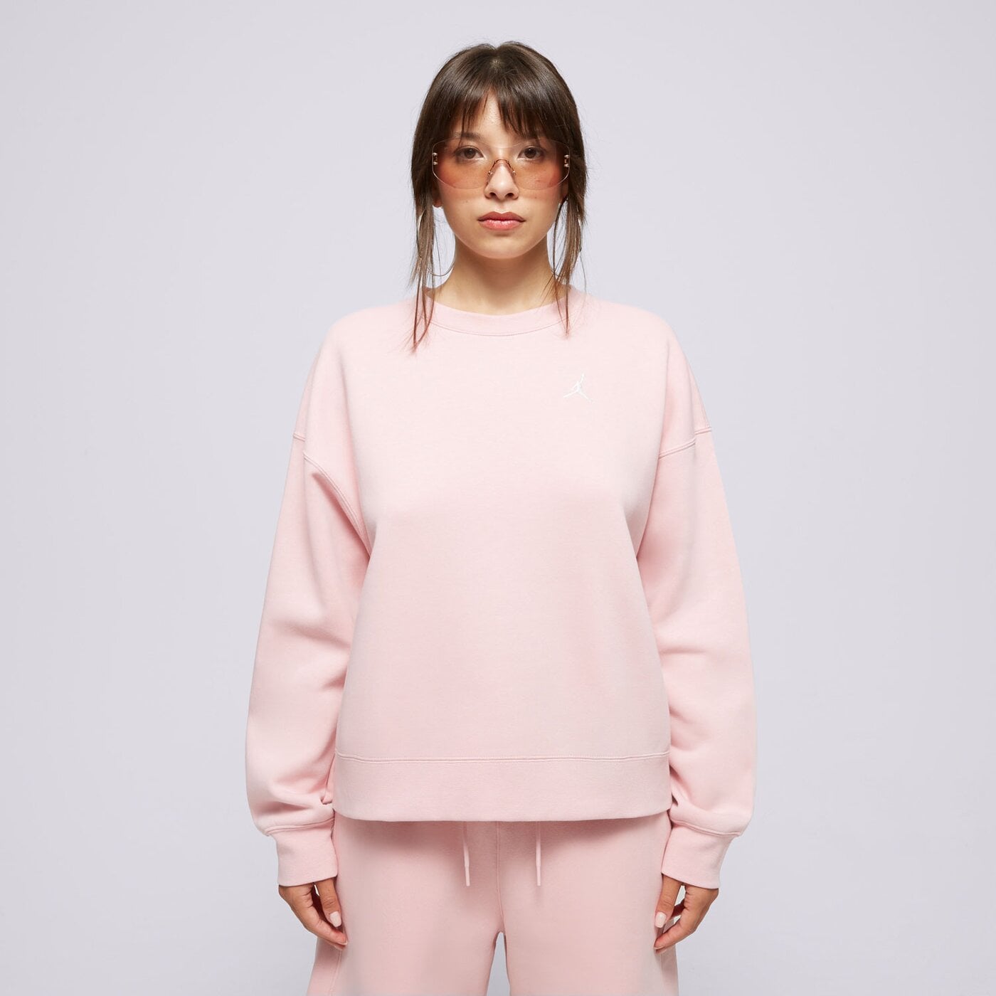 Дамски суичър JORDAN СУИТЧЪР W J BRKLN FLC CREW fn4491-607 цвят розов