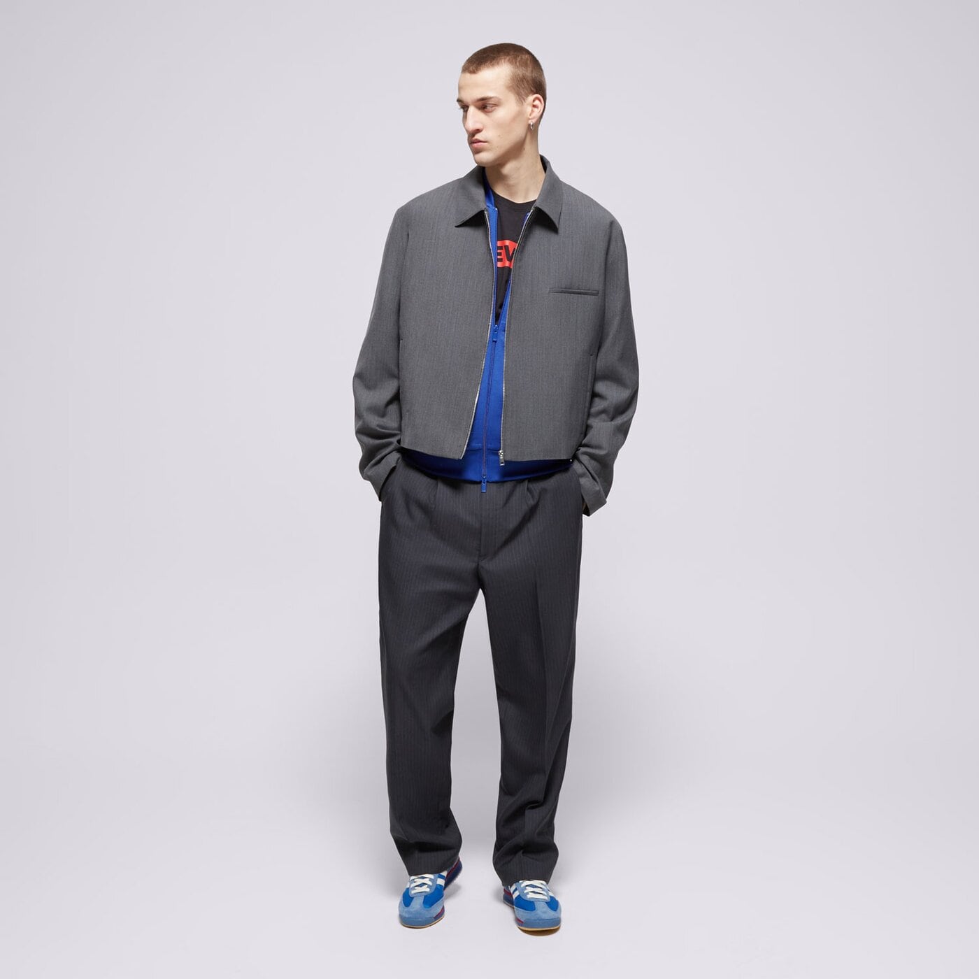 Мъжки суичър ADIDAS СУИТЧЪР SST TT iy9850 цвят син