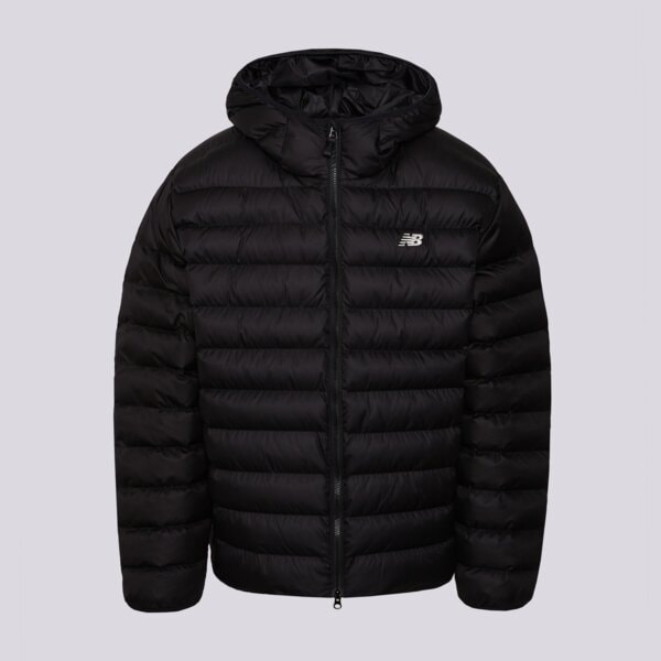 Мъжко зимно яке NEW BALANCE ЯКЕ HOODED PUFFER JACKET mo53500bk цвят черен