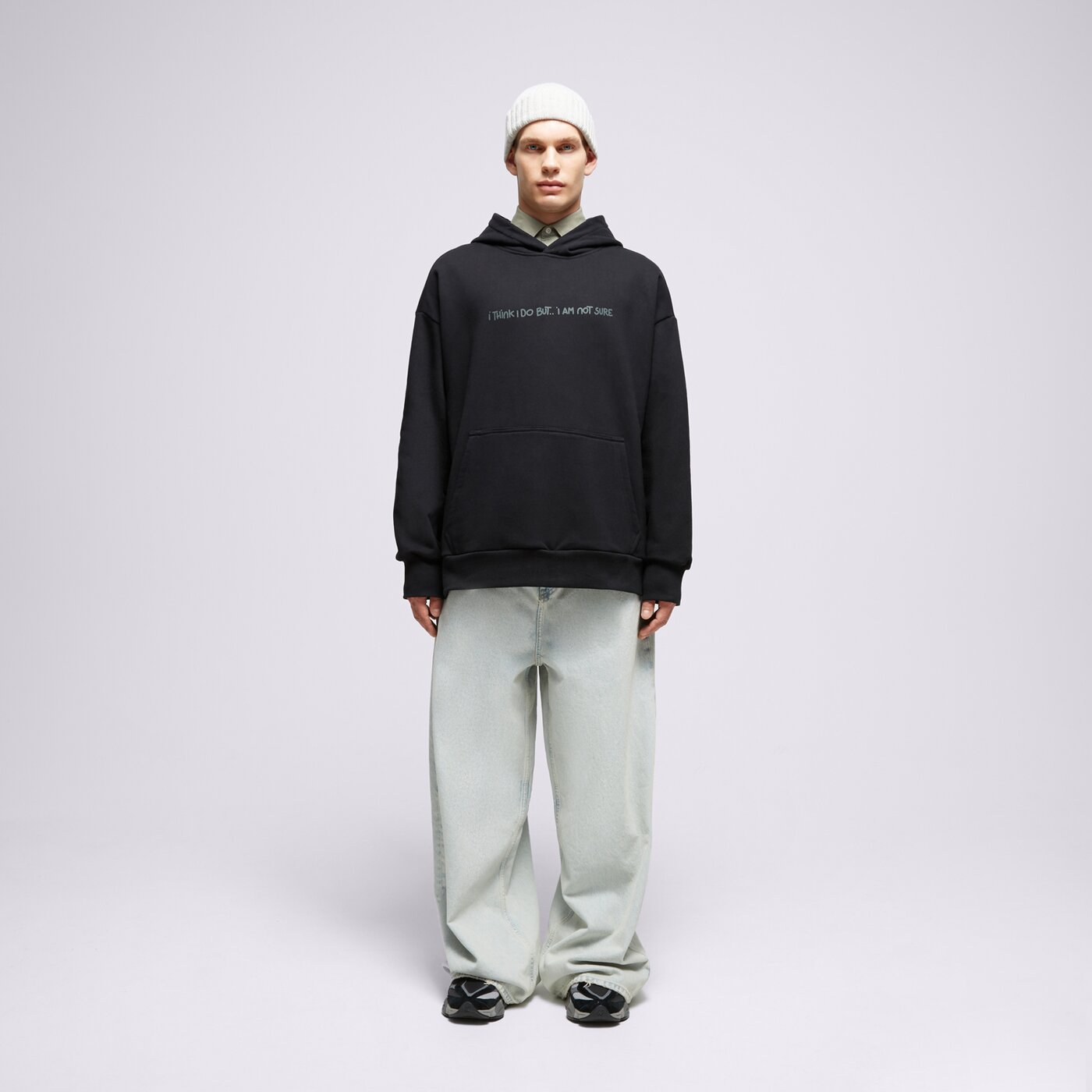 Мъжки суичър S.NOW JOB SIZEER HOODIE “I THINK I DO” BLACK si123blu50002 цвят черен