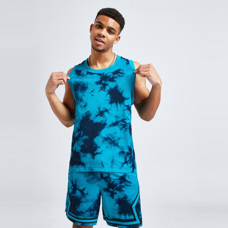 JORDAN ПОТНИК JDAN TIE DYE JERSEY BLUE TEE