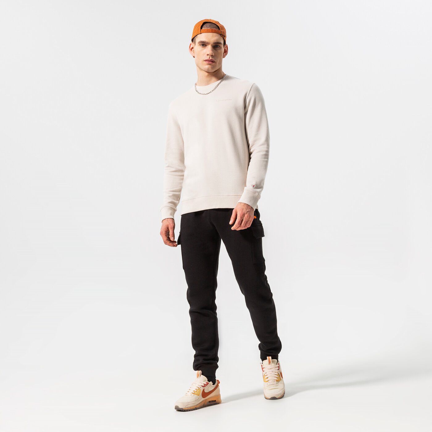 Мъжки суичър CHAMPION СУИТЧЪР CREWNECK SWEATSHIRT 217154ms014 цвят кафяв