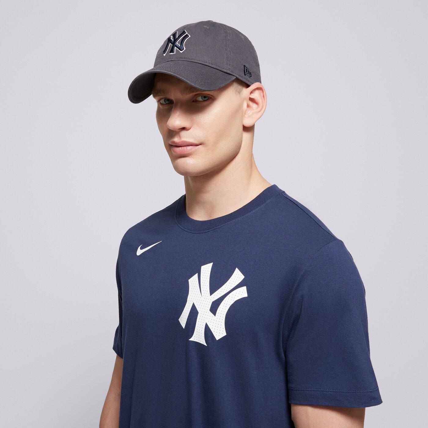 Мъжка тениска NIKE ТЕНИСКА FUSE WORDMARK COTTON TEE NEW YORK YANKEES n199-44b-nk-0u5 цвят тъмносин