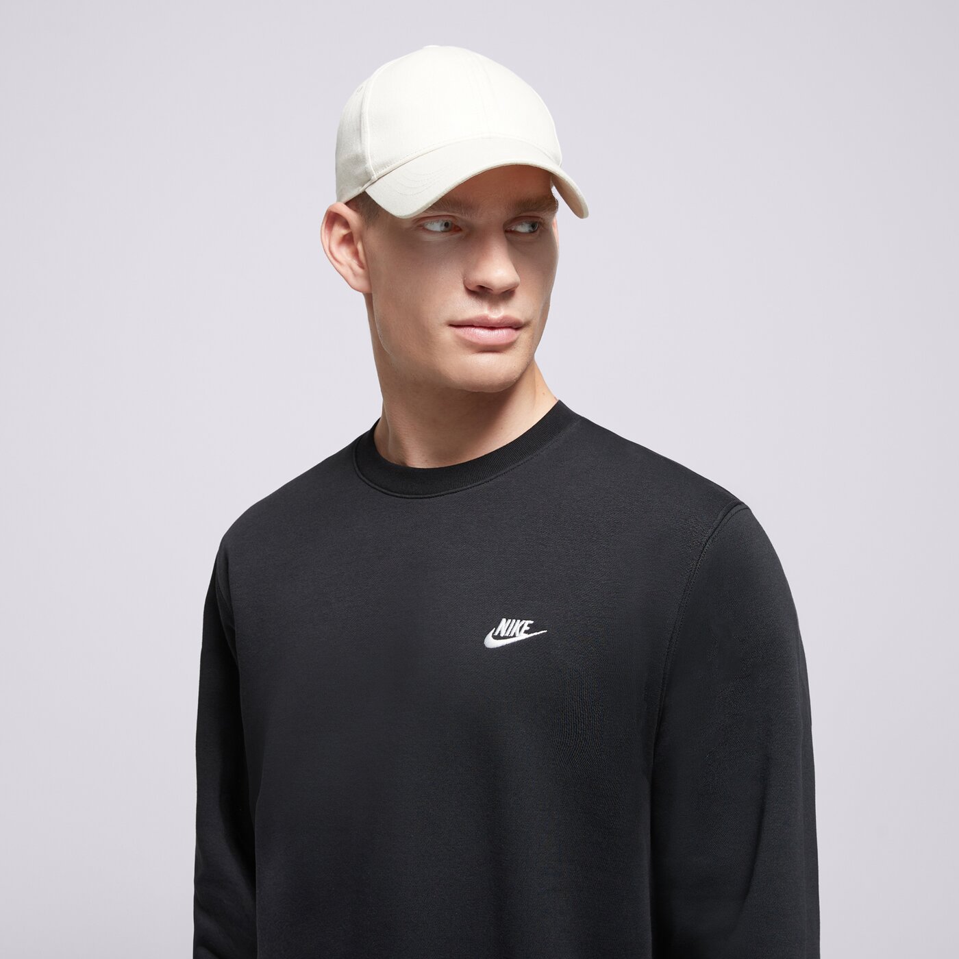 Мъжки суичър NIKE СУИТЧЪР M NK CLUB BB CREW fn3886-010 цвят черен
