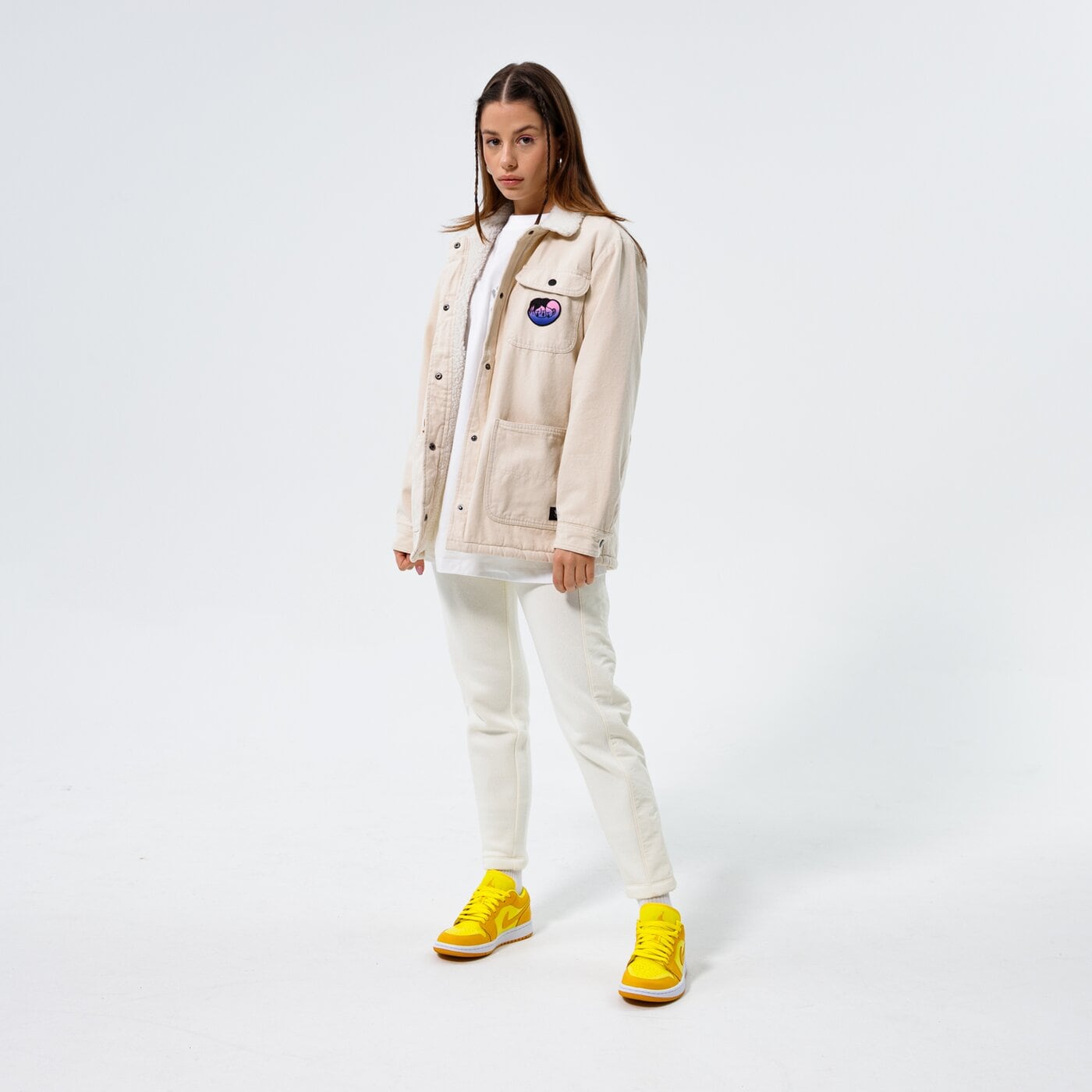 Дамски панталони CHAMPION ПАНТАЛОНИ SLIM PANTS 114456ww005 цвят бежов