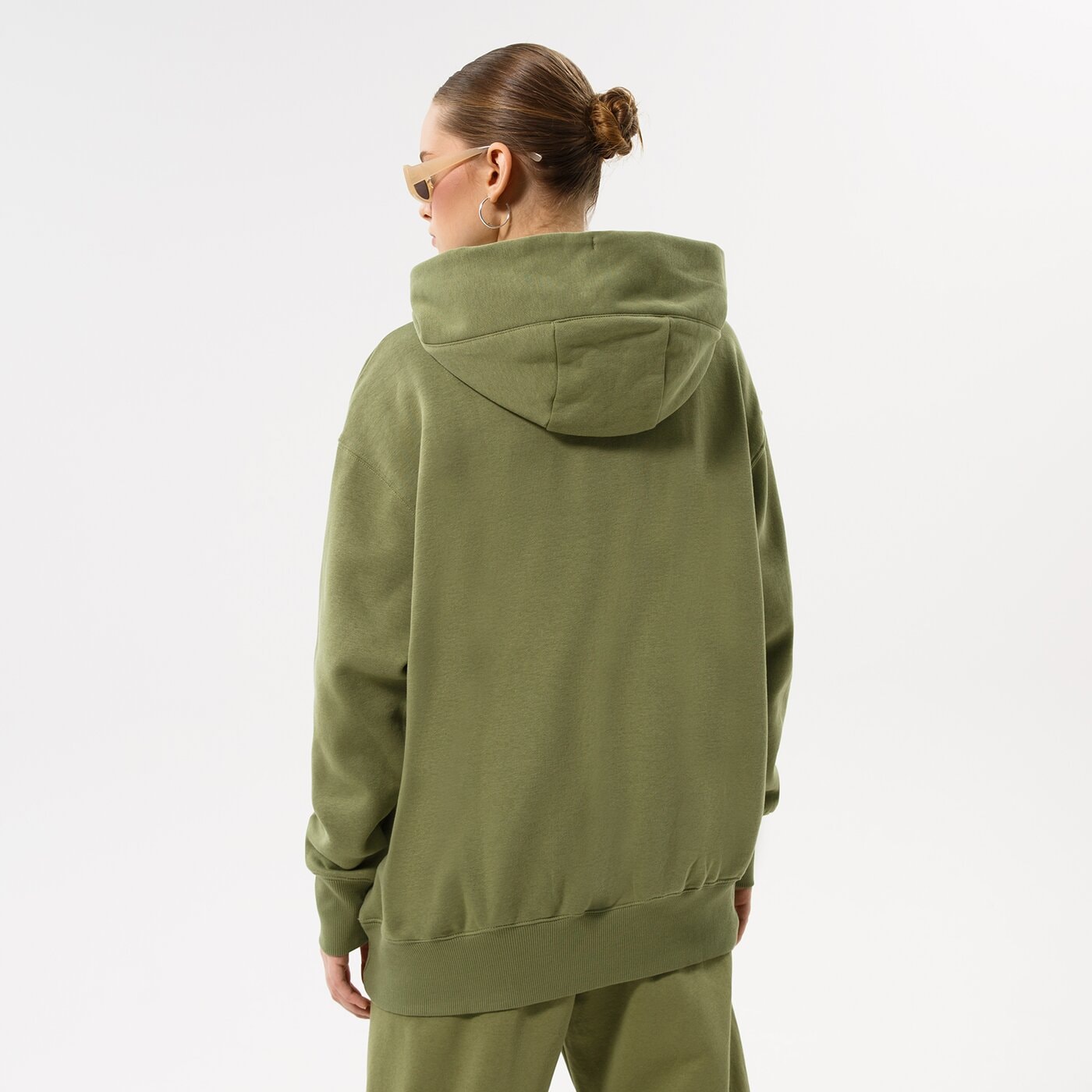 Дамски суичър NIKE СУИТЧЪР С КАЧУЛКА W NSW PHNX FLC OS PO HOODIE dq5860-334 цвят зелен