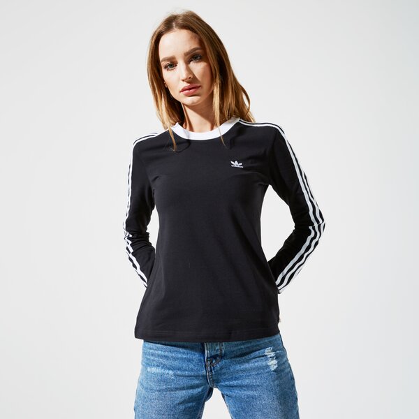 Дамска тениска ADIDAS ТЕНИСКА 3 STR LS fm3301 цвят черен