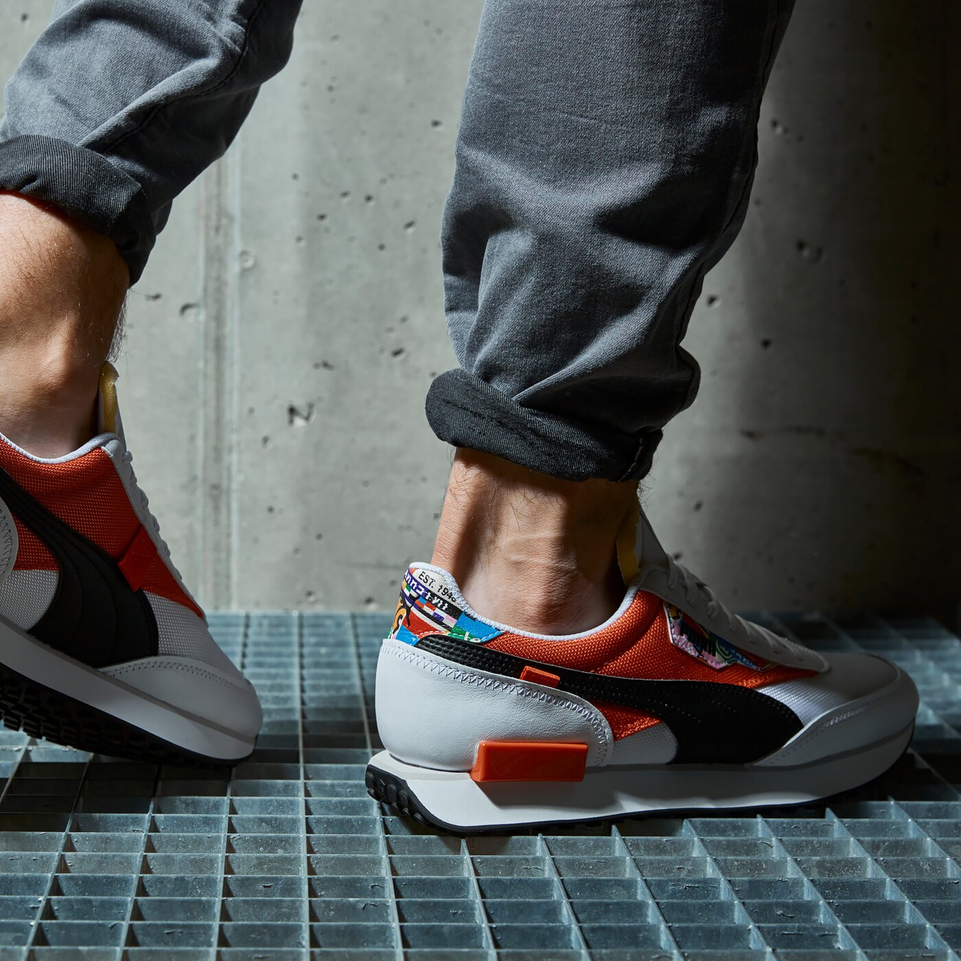 Мъжки маратонки PUMA FUTURE RIDER INTL GAME 37597101 цвят бял