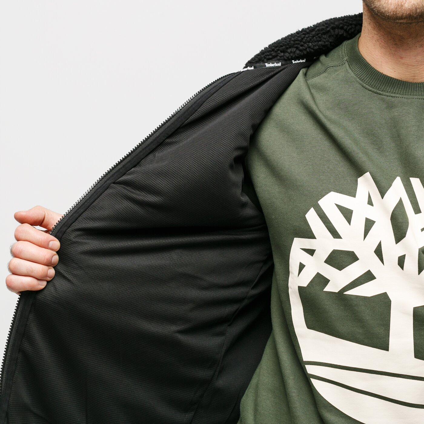 Мъжки суичър TIMBERLAND СУИТЧЪР OUTDOOR ARCHIVE SHERPA tb0a1wzww741 цвят черен