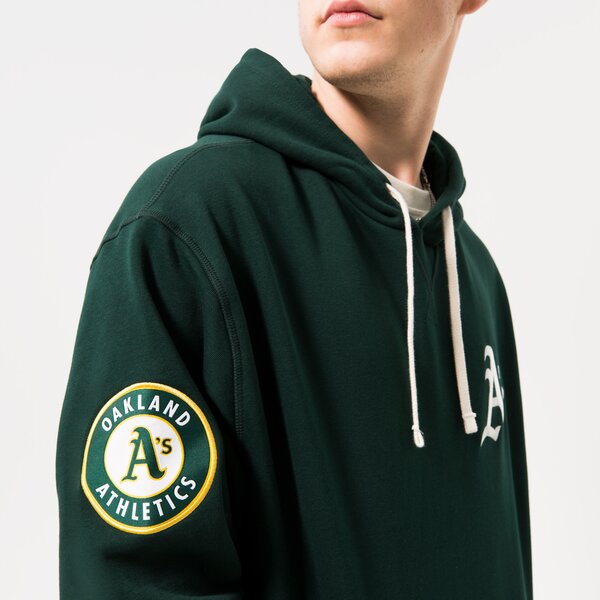 Мъжки суичър NEW ERA СУИТЧЪР С КАЧУЛКА HERITAGE ATHLETIC OAKLAND ATHLETIC 60332231 цвят зелен