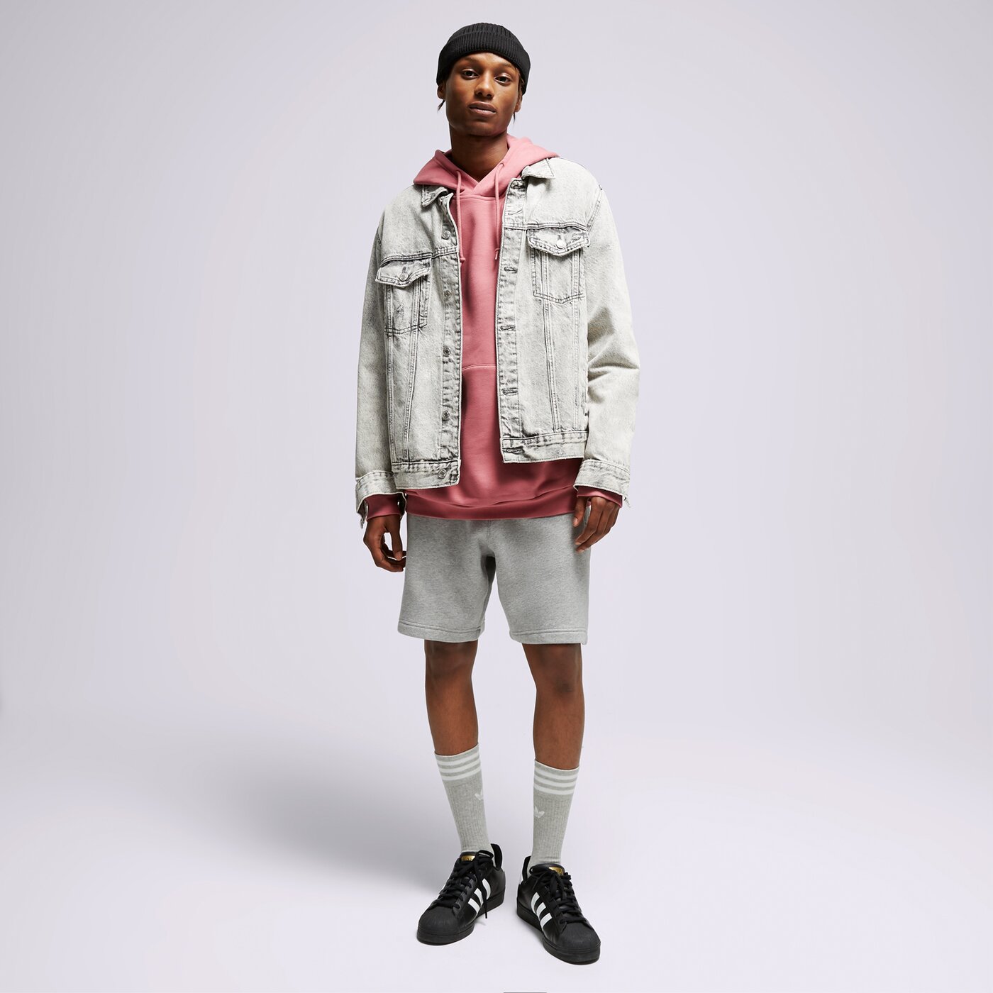 Мъжки суичър ADIDAS СУИТЧЪР С КАЧУЛКА ESSENTIAL HOODY ia4890 цвят виолетов