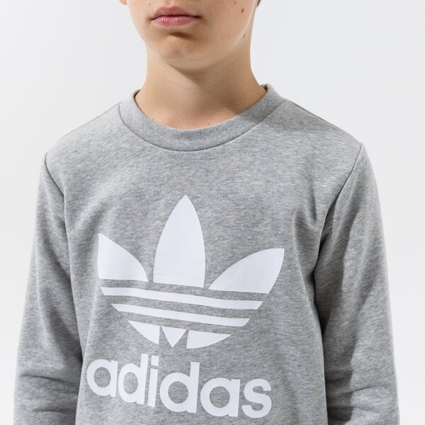 Детски суичър ADIDAS СУИТЧЪР TREFOIL CREW BOY gd2709 цвят сив