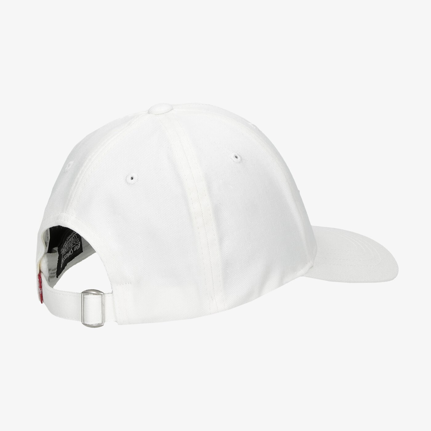 Дамска шапка с козирка LEVI'S ШАПКА MID BATWING FLEXFIT 38021-0269 цвят бял