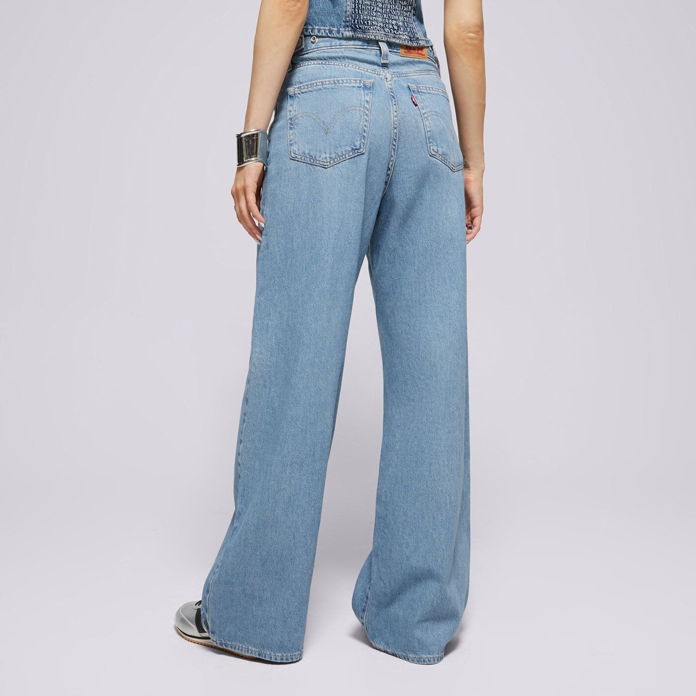 Дамски панталони LEVI'S ПАНТАЛОНИ CINCH BAGGY 001up-0000 цвят син