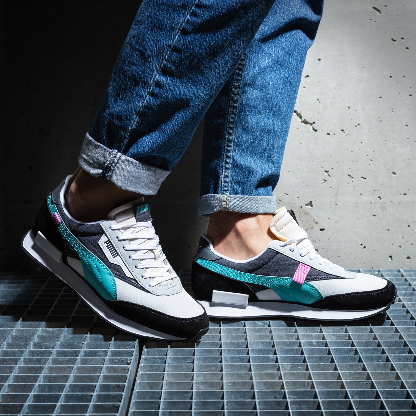 Мъжки маратонки PUMA FUTURE RIDER PLAY ON 37114976 цвят тъмносин