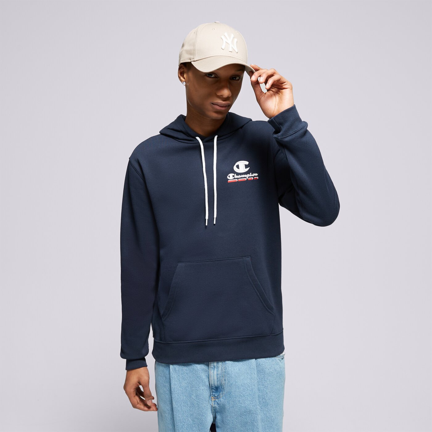 Мъжки суичър CHAMPION СУИТЧЪР 218423bs501 цвят тъмносин