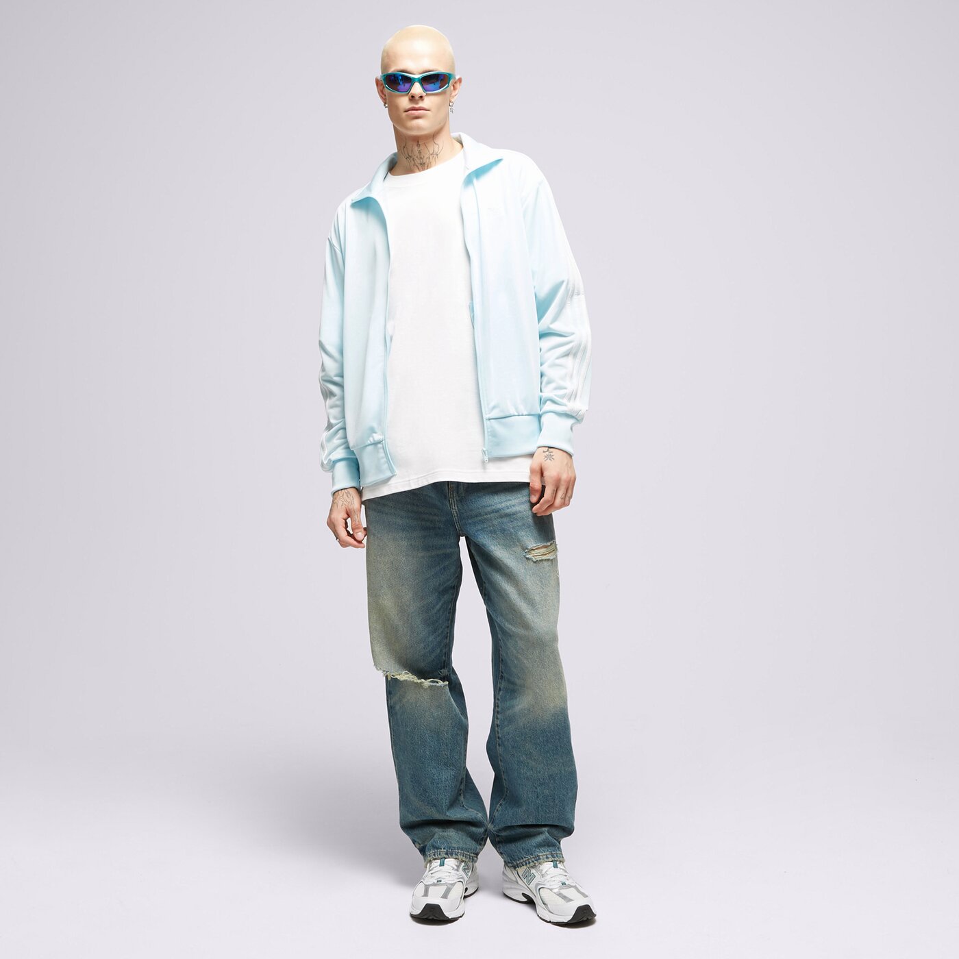 Мъжки суичър ADIDAS СУИТЧЪР СЪС ЗАКОПЧАВАНЕ FBIRD TT hl9341 цвят син