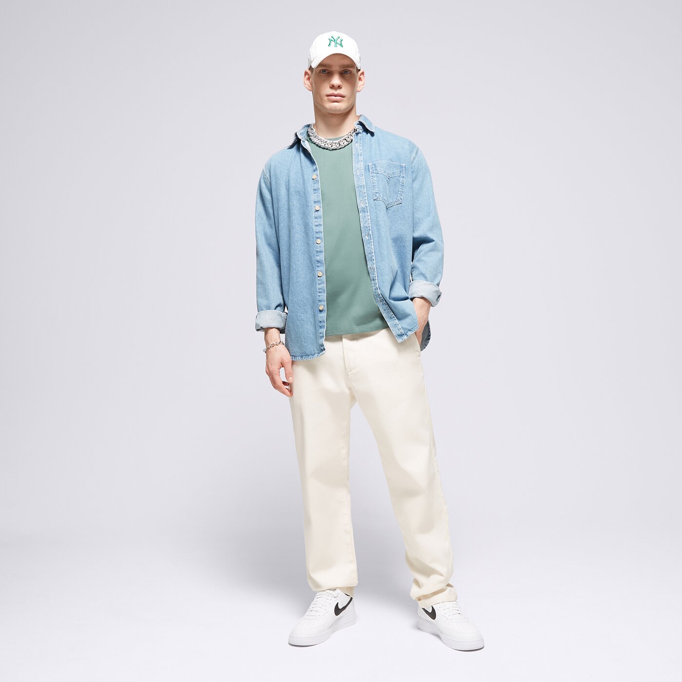 Мъжка тениска LEVI'S ТЕНИСКА SS ORIGINAL HM TEE GREENS 56605-0202 цвят зелен