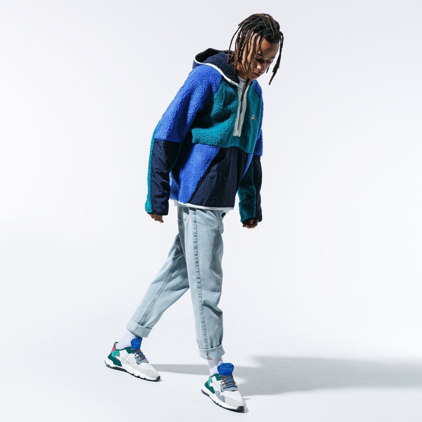 Мъжки суичър NIKE СУИТЧЪР СЪС ЗАКОПЧАВАНЕ С КАЧУЛКА   M NSW HE HOODIE HZ  bv3766-381 цвят многоцветен