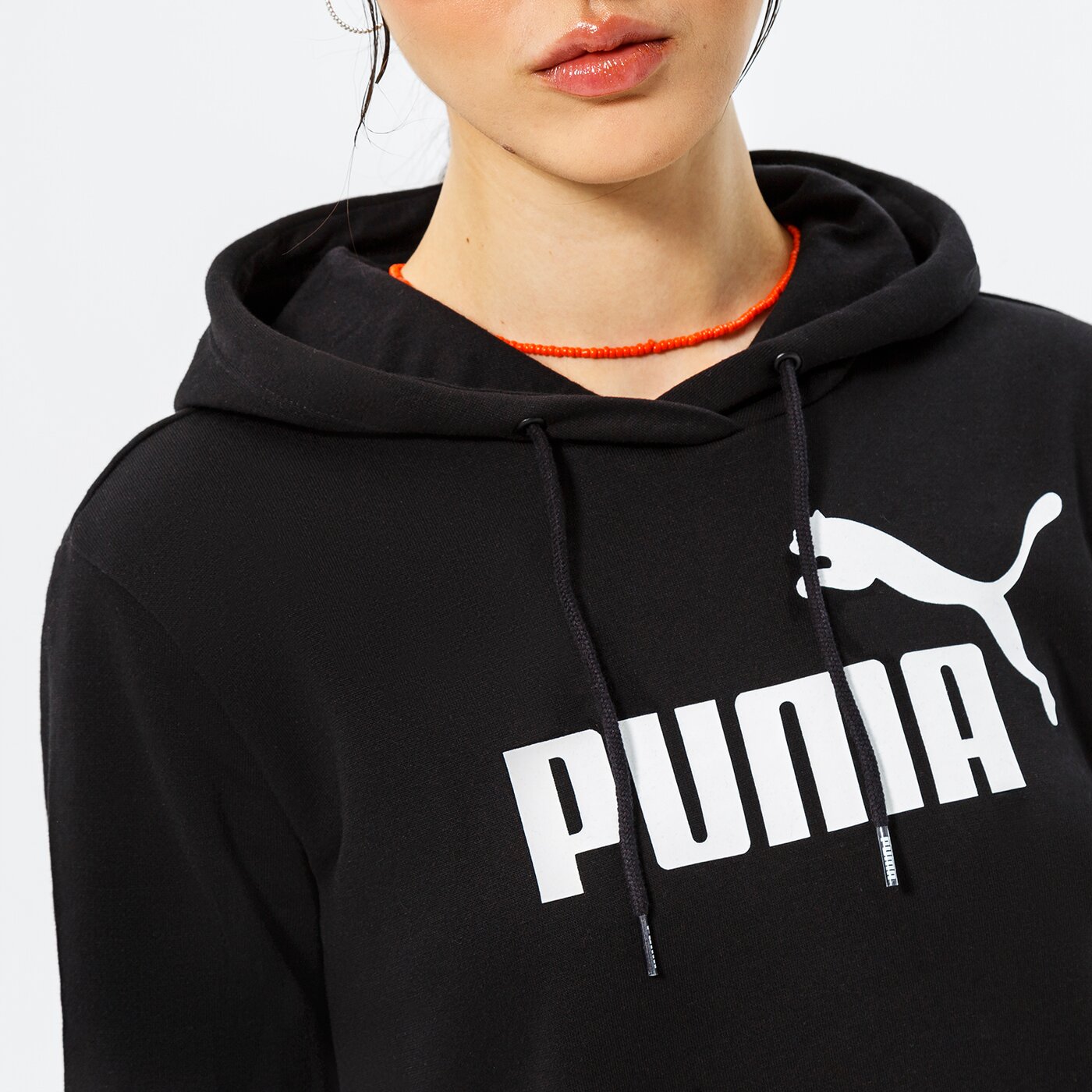 Дамски PUMA РОКЛЯ ESS LOGO HOODED АНЦУГS FL 671988 01 цвят черен