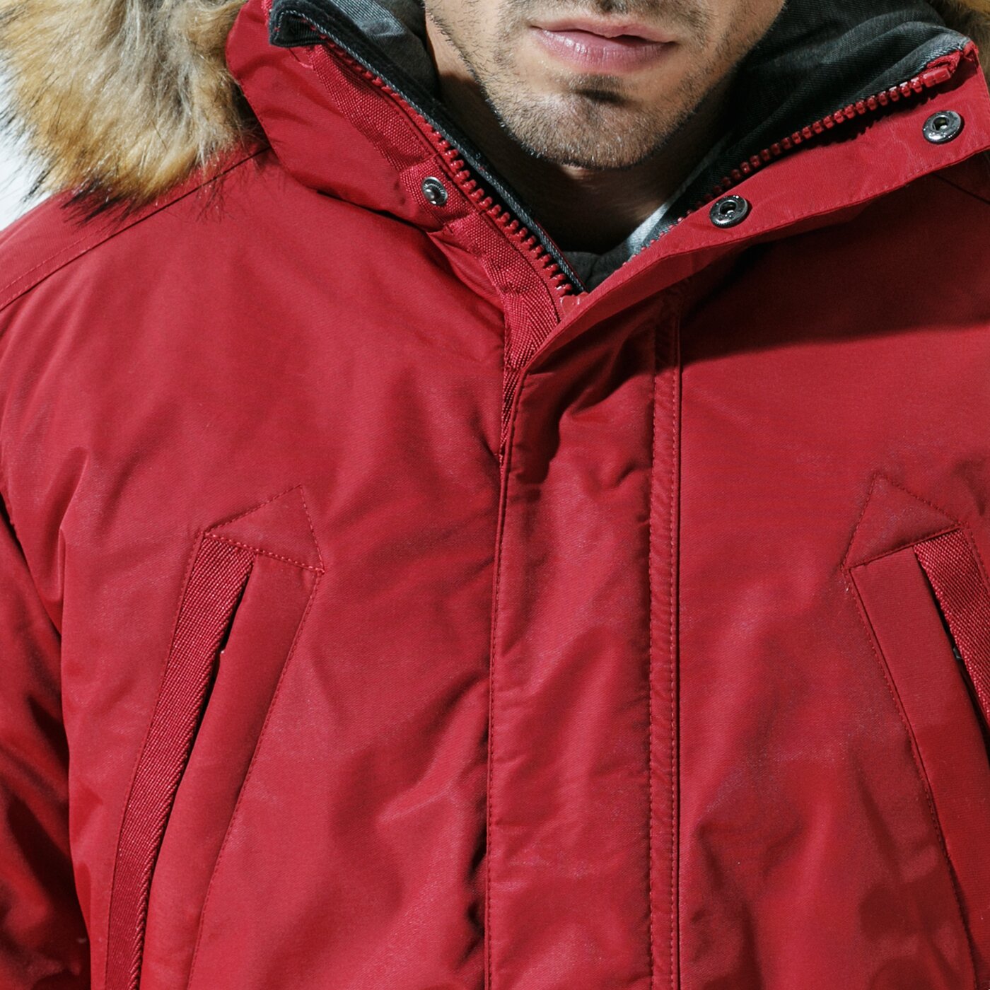 Мъжко зимно яке CONFRONT ЯКЕ ЗИМНО ATTIS JKT cfv320kud01001 цвят червен