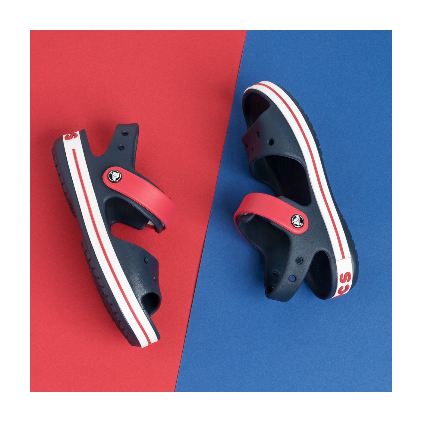 Детски чехли и сандали CROCS CROCBAND SANDAL KIDS 12856485k цвят тъмносин