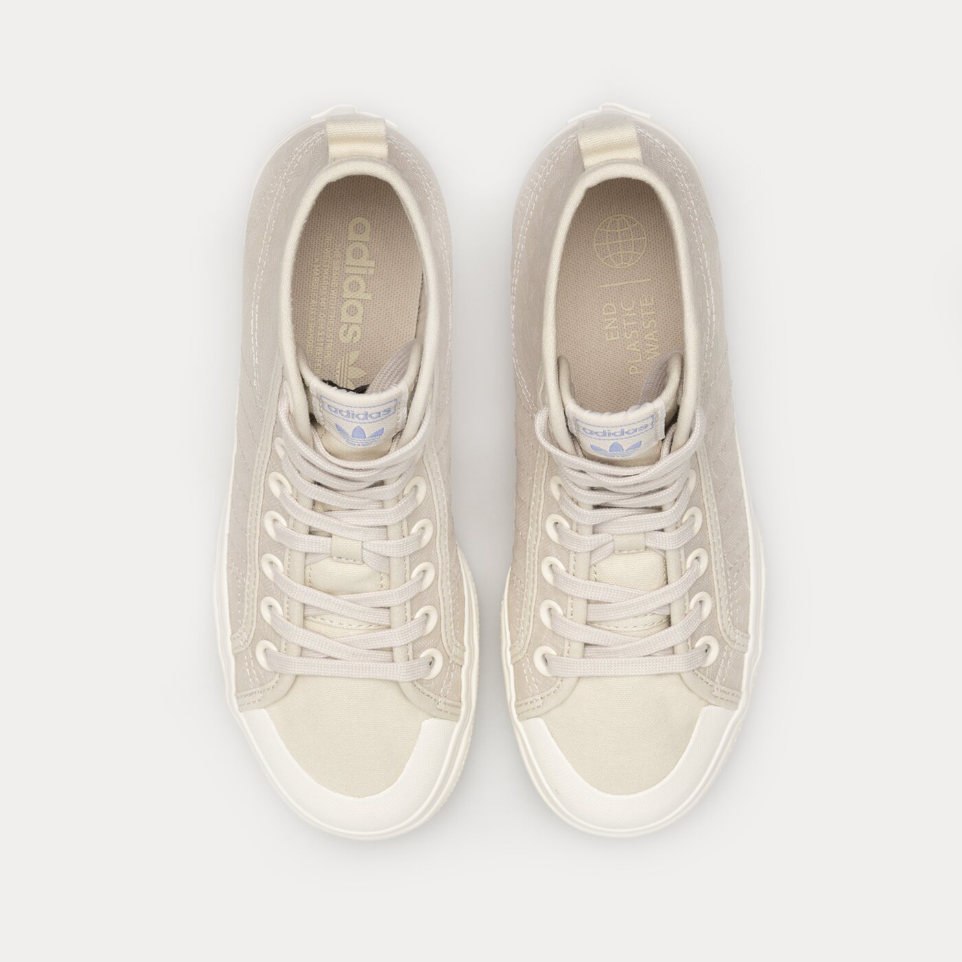 Дамски маратонки ADIDAS NIZZA PLATFORM MID W hq1986 цвят бежов