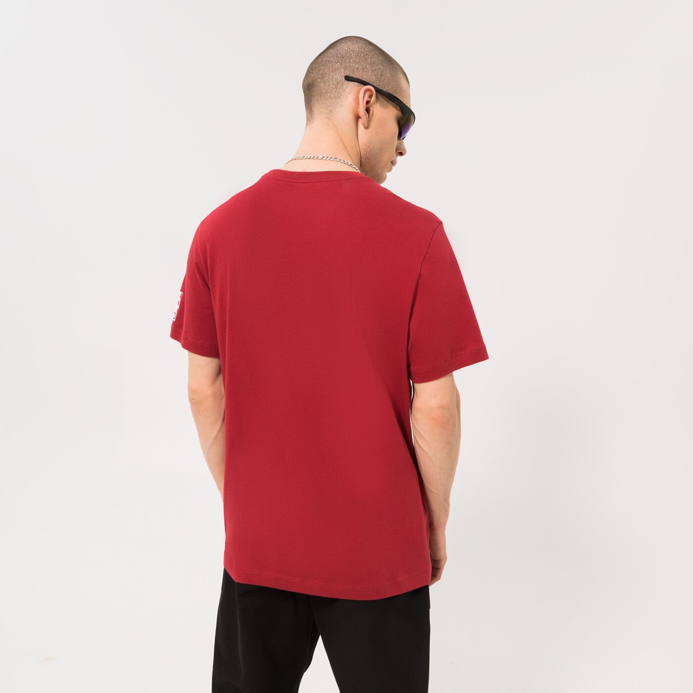 Мъжка тениска NIKE ТЕНИСКА CHI M NK ES CE WARMUP TEE NBA dv6911-698 цвят бордо