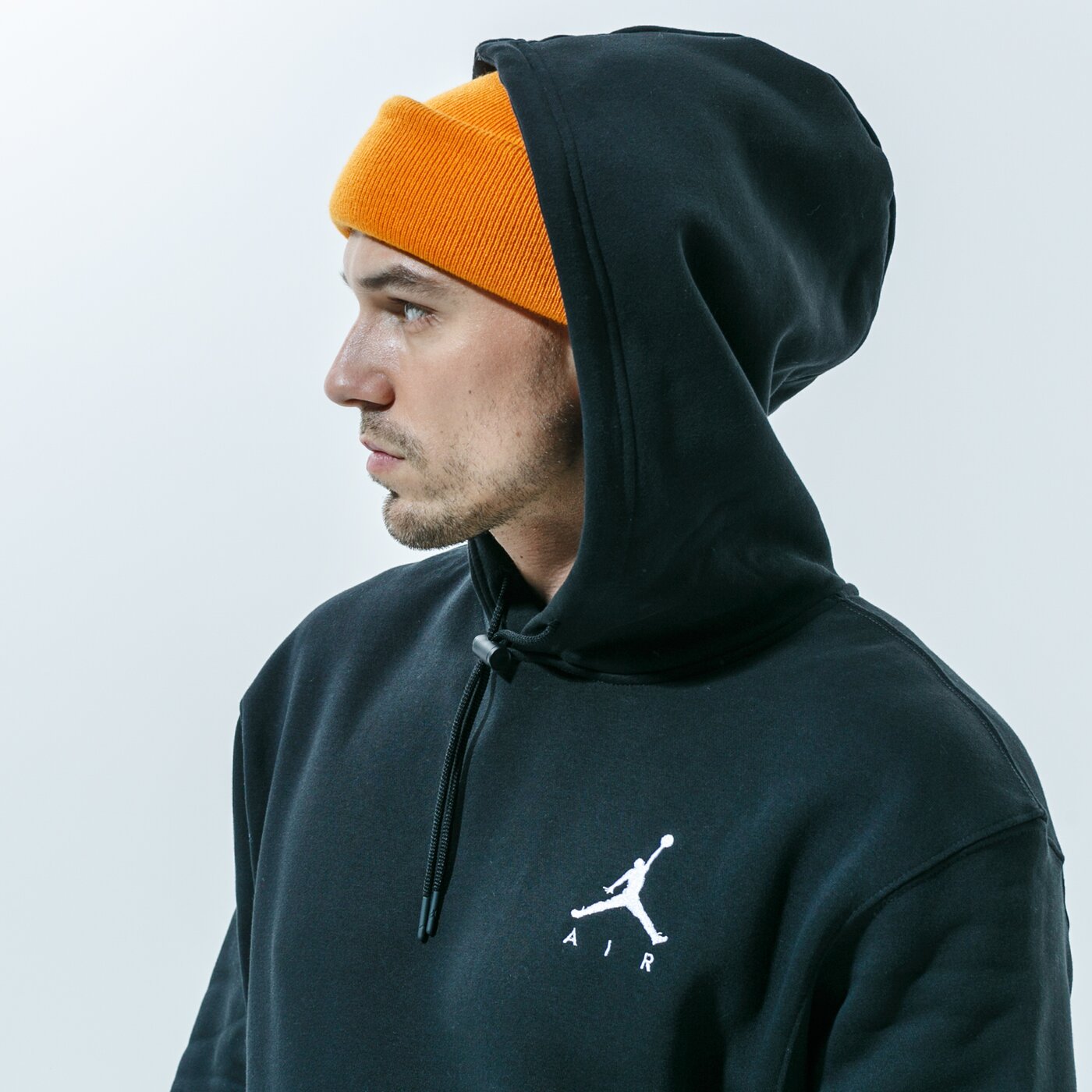 Мъжки суичър JORDAN СУИТЧЪР С КАЧУЛКА JUMPMAN FLEECE PO ck6684-010 цвят черен