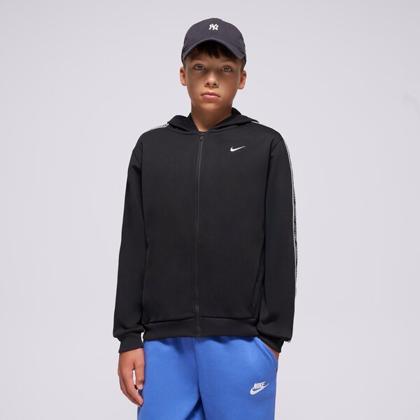 Детски суичър NIKE СУИТЧЪР СЪС ЗАКОПЧАВАНЕ С КАЧУЛКА K NSW DF CLUB+ POLY F hq9320-010 цвят черен