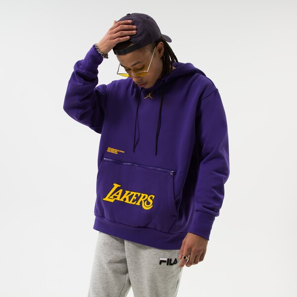 Мъжки суичър NIKE СУИТЧЪР С КАЧУЛКА LAL M NK FLC PO CTS ST NBA dn4717-504 цвят виолетов