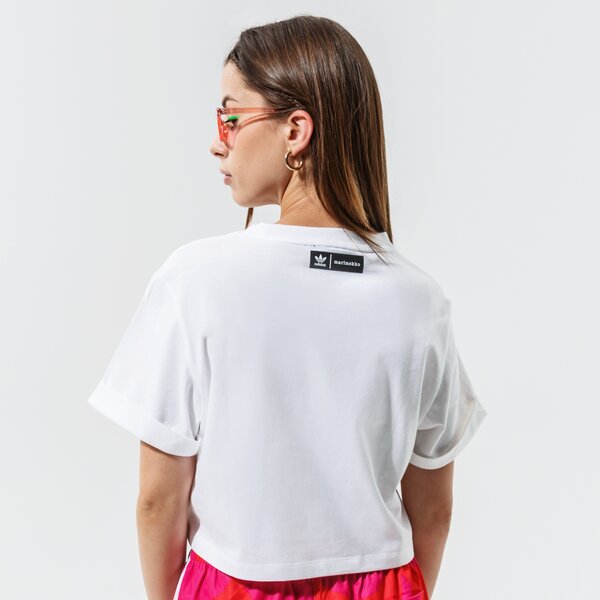 Дамска тениска ADIDAS ТЕНИСКА CROP TEE h20482 цвят бял