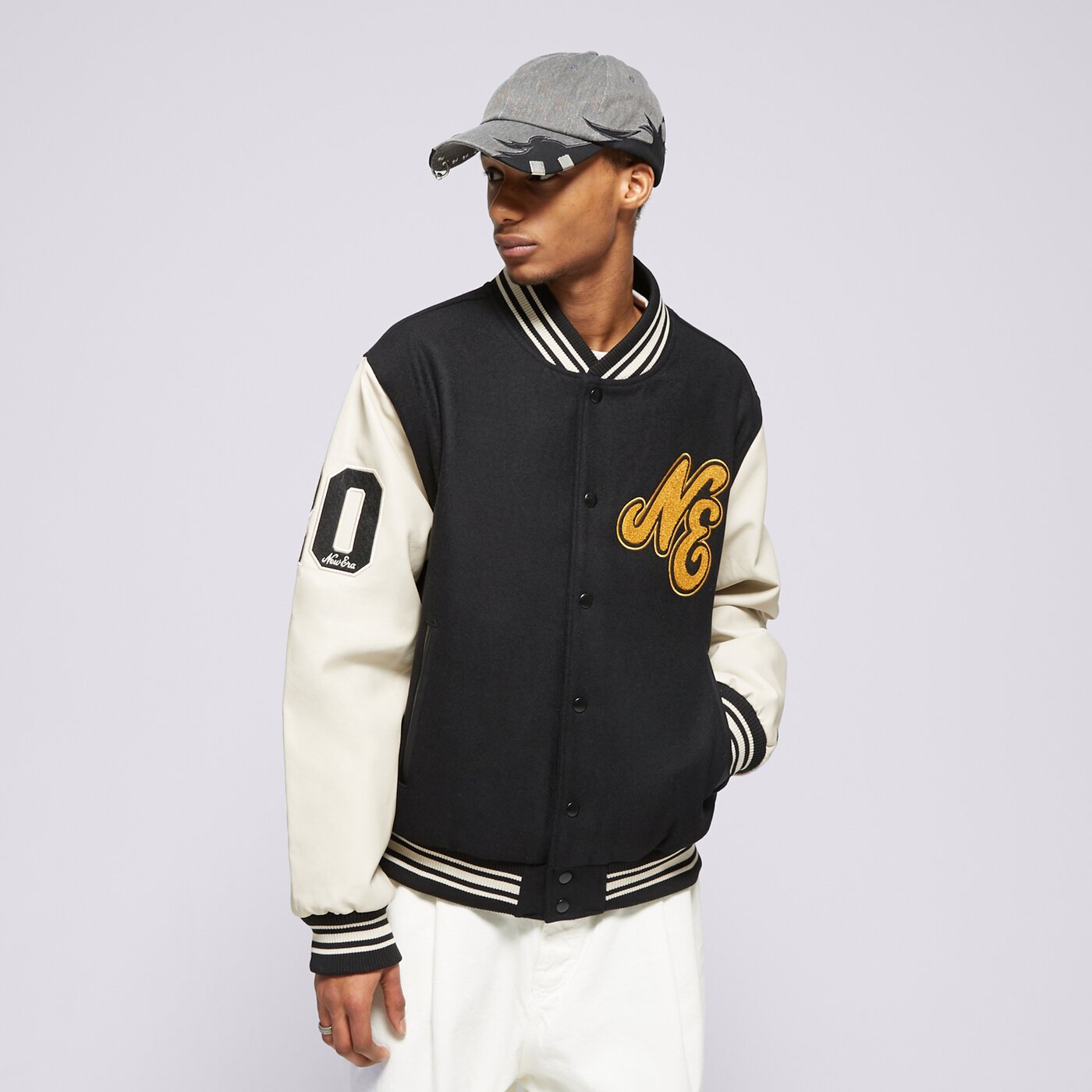 Мъжко зимно яке NEW ERA ЯКЕ NE SCRIPT LOGO NONE 60435416 цвят черен