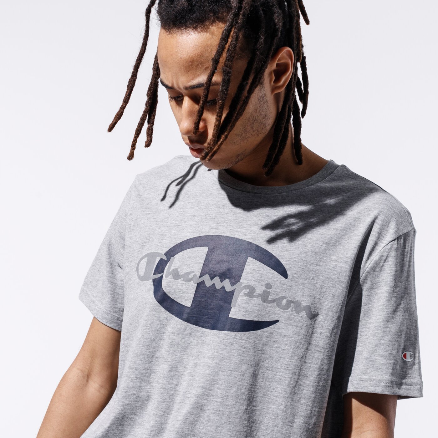 Мъжка тениска CHAMPION ТЕНИСКА BIG LOGO TEE 215278em006 цвят сив