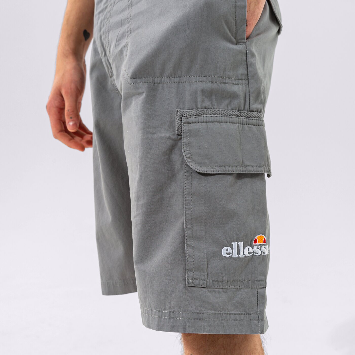 Мъжки къси панталони ELLESSE ШОРТИ FIGURI CARGO SHORT GREY shi11943109 цвят сив