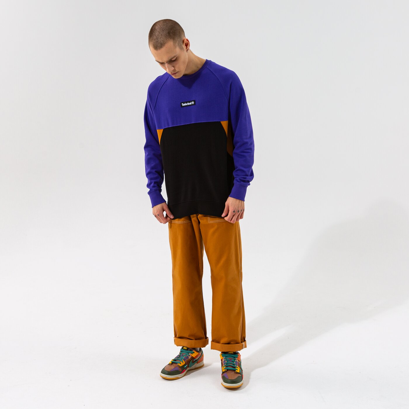 Мъжки суичър TIMBERLAND СУИТЧЪР YC CUT & SEW CREW tb0a22kfcd31 цвят виолетов