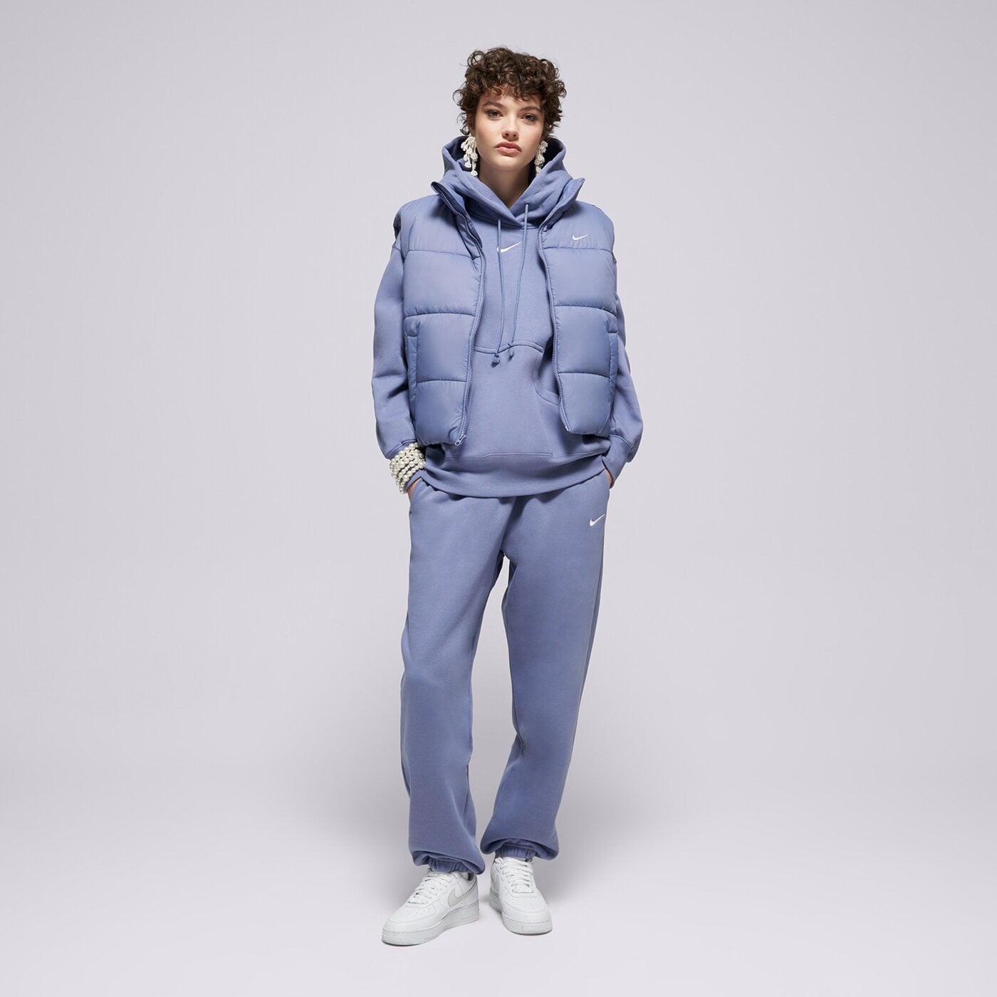 Дамски панталони NIKE ПАНТАЛОНИ W NSW PHNX FLC HR OS PANT 2 fz5996-499 цвят син