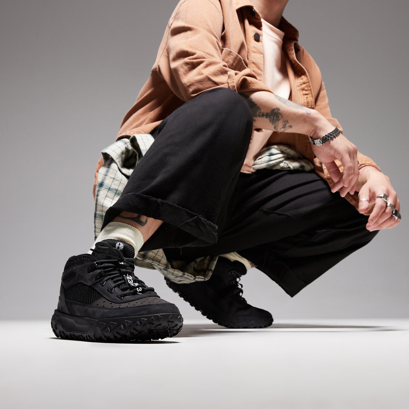 Мъжки зимни обувки TIMBERLAND GS MOTION 6 HIKER tb0a5vac0151 цвят черен