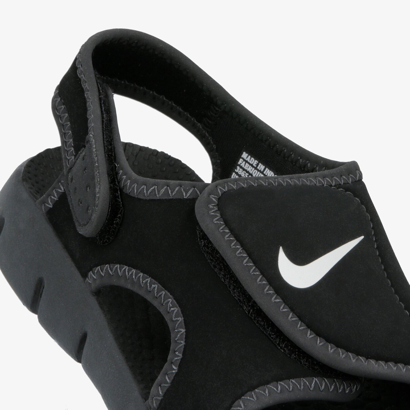 Детски чехли и сандали NIKE SUNRAY ADJUST 4 (GS PS)  386518-11k цвят черен