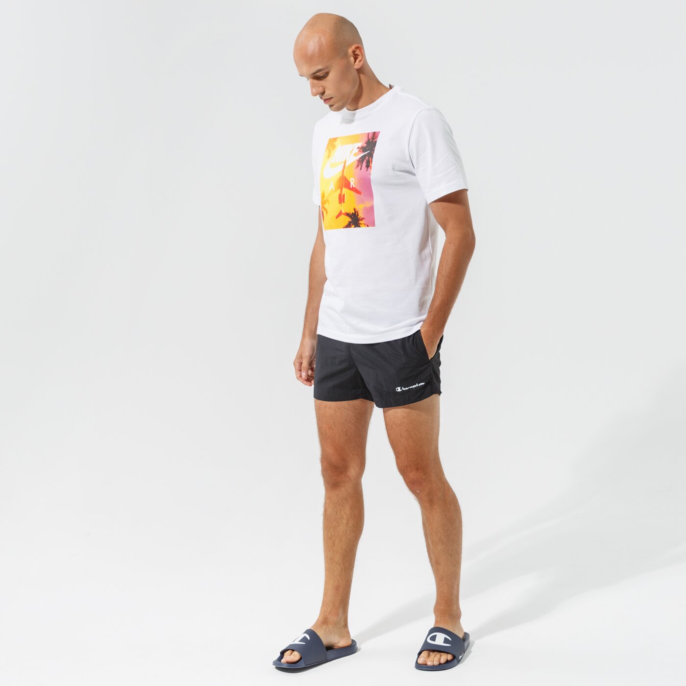 Мъжки къси панталони CHAMPION ШОРТИ BEACHSHORT 216074kk001 цвят черен