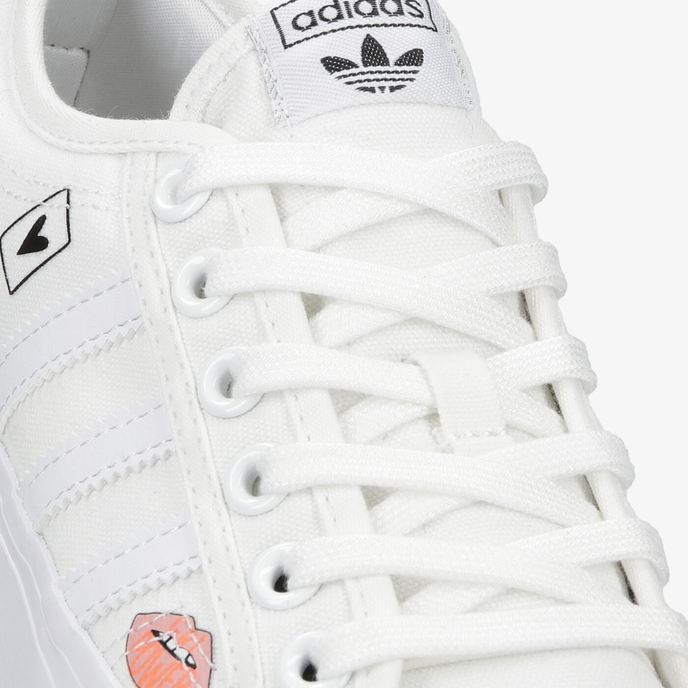 Детски маратонки ADIDAS NIZZA PLATFORM J fy2531 цвят бял