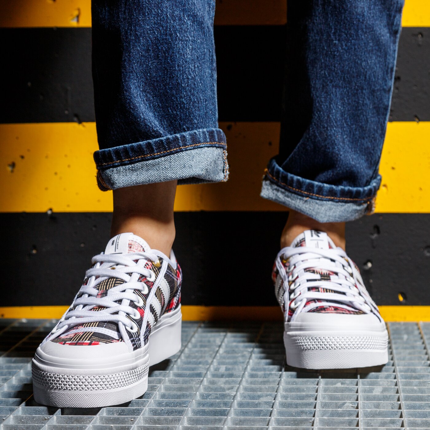 Дамски маратонки ADIDAS NIZZA PLATFORM W h00530 цвят многоцветен