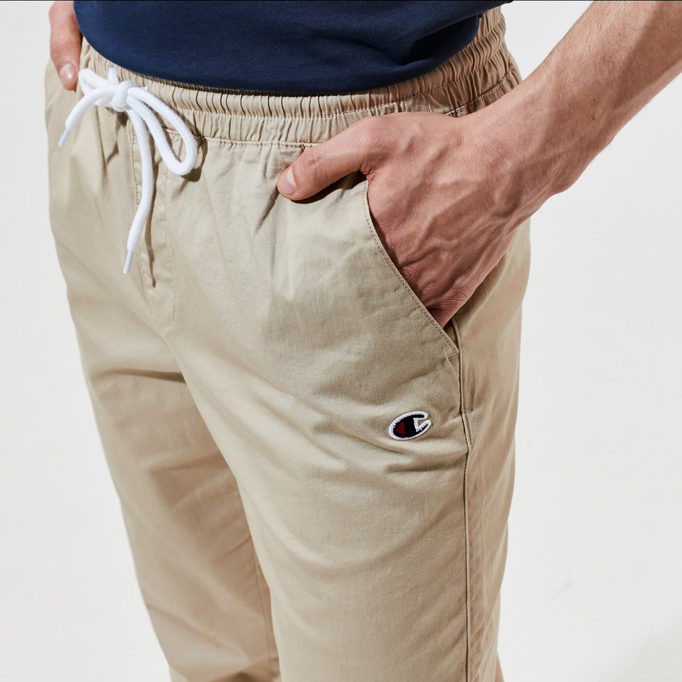 Мъжки панталони CHAMPION ПАНТАЛОНИ ELASTIC CUFF PANTS 214366ms025 цвят бежов