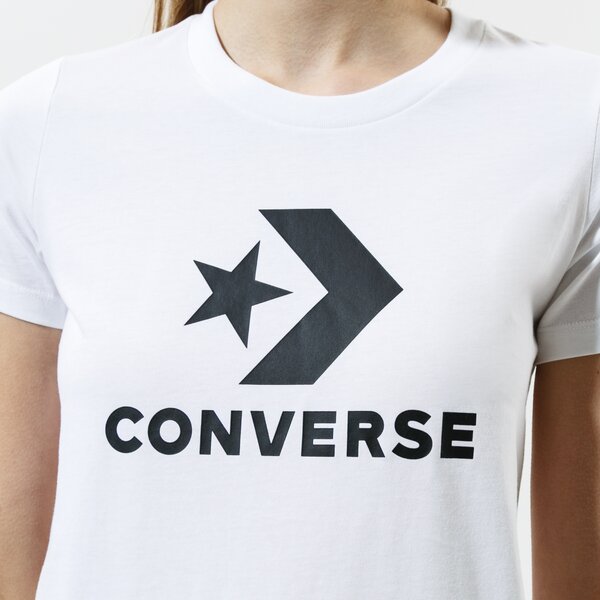 Дамска тениска CONVERSE ТЕНИСКА STAR CHEVRON TEE 10018569-a01 цвят бял