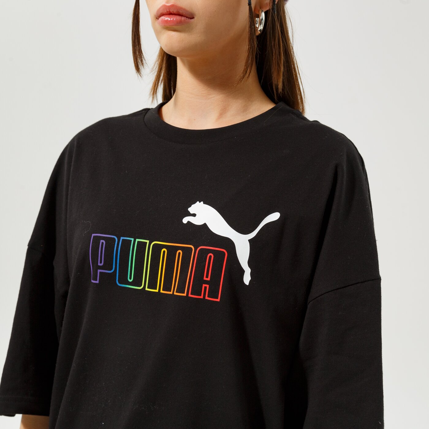 Дамска тениска PUMA ТЕНИСКА ESS+ RAINBOW TEE 848428 01 цвят черен