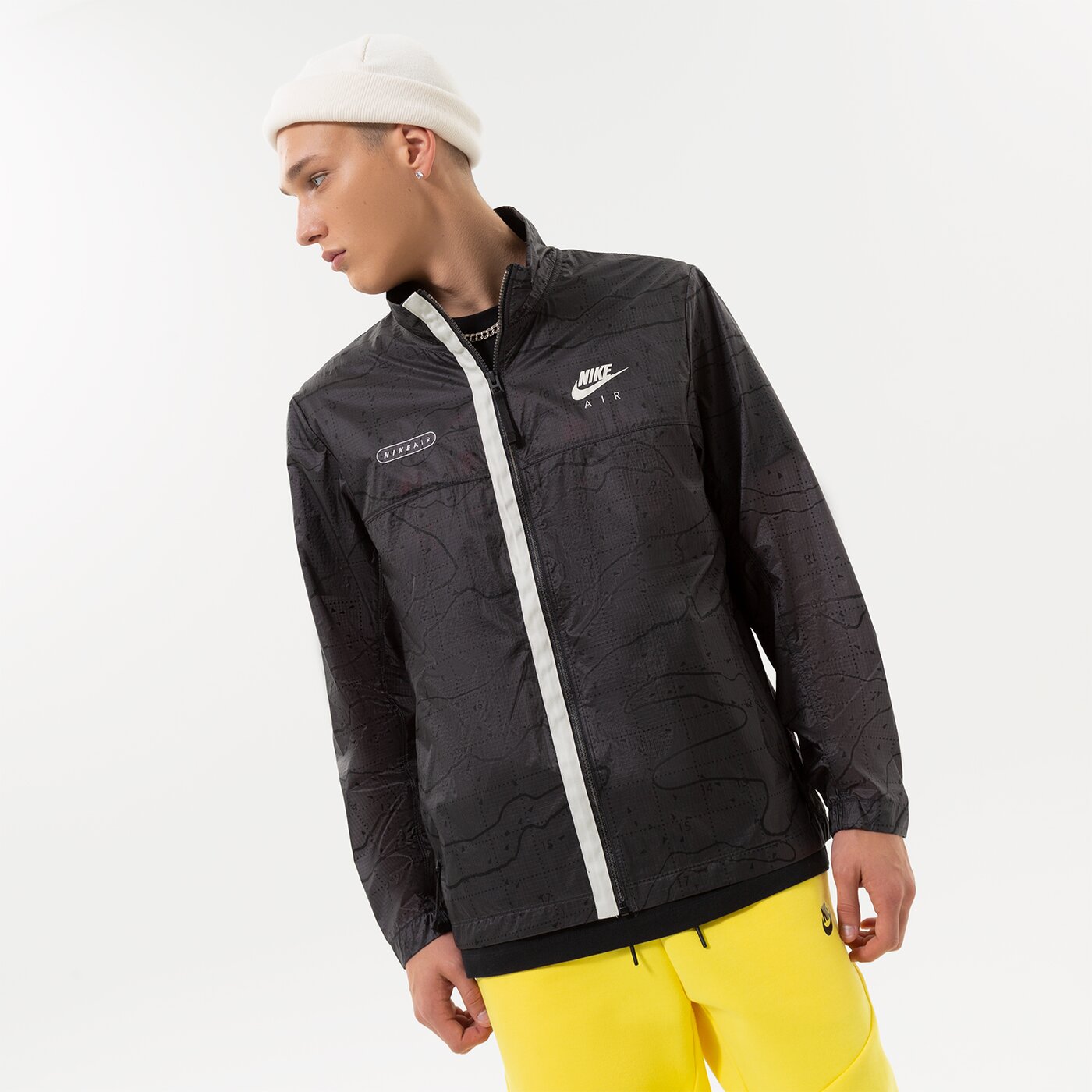 Мъжко преходно яке NIKE ЯКЕ БЕЗ КАЧУЛКА DN2112 dn2112-060 цвят черен