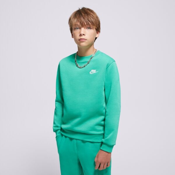 Детски суичър NIKE СУИТЧЪР K NSW CLUB FLC CREW LS LBR BOY fd3006-324 цвят зелен