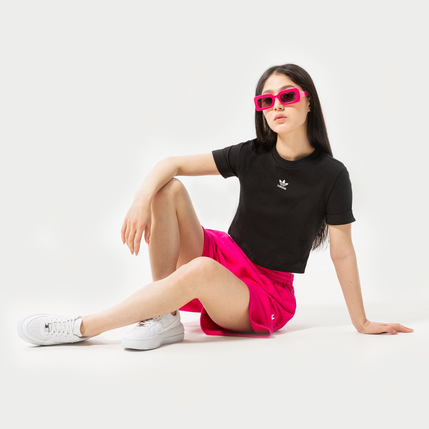 Дамска тениска ADIDAS ТОП CROP ТОП gn2802 цвят черен