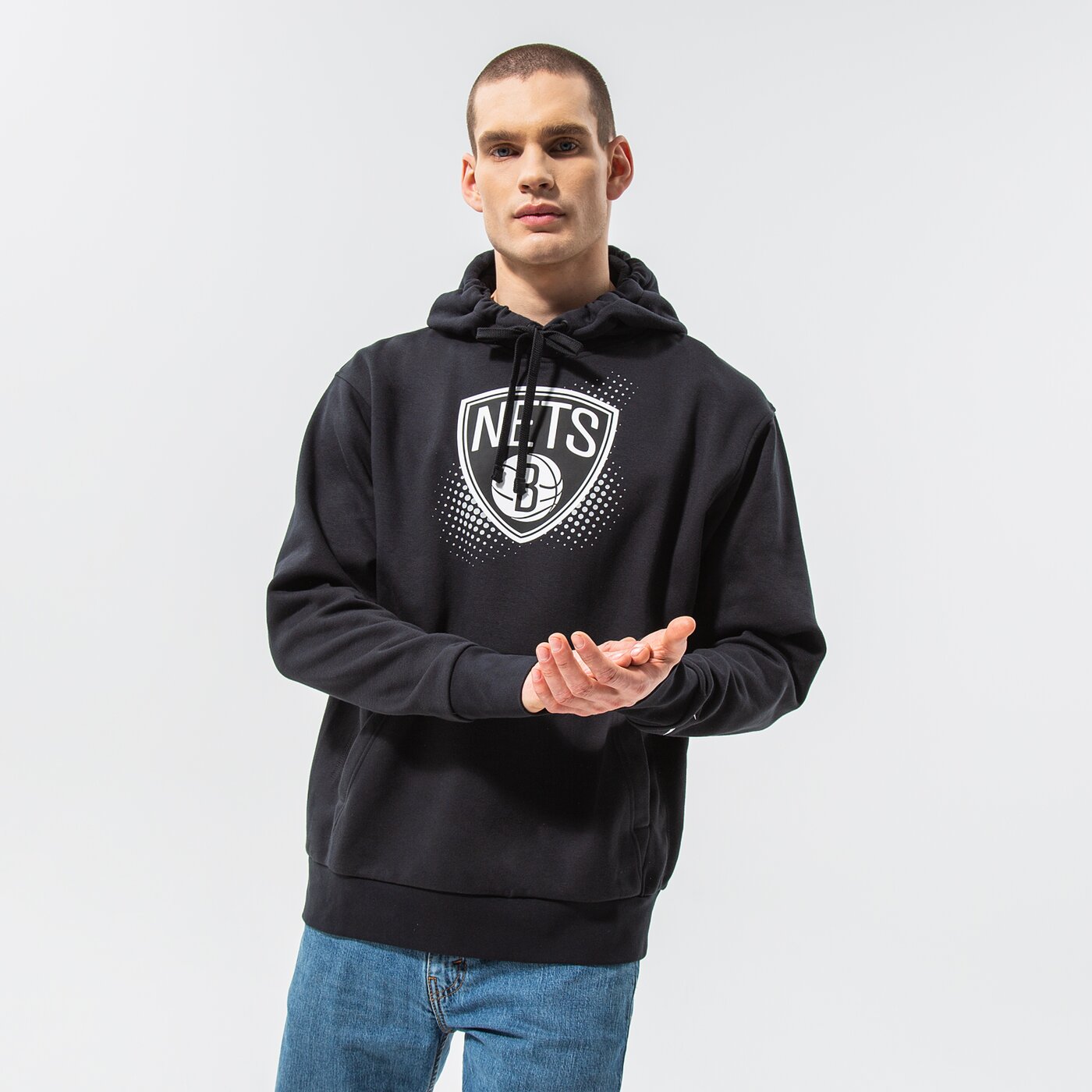 Мъжки суичър NIKE СУИТЧЪР С КАЧУЛКА BKN M NK FLC PO ESSNTL FTPK NBA dh9289-010 цвят черен